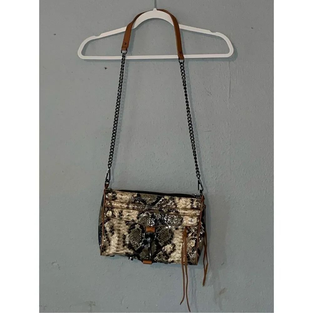 Rebecca Minkoff Snake Skin Crossbody bag with Dust Bag EUC - Picture 2 of 16